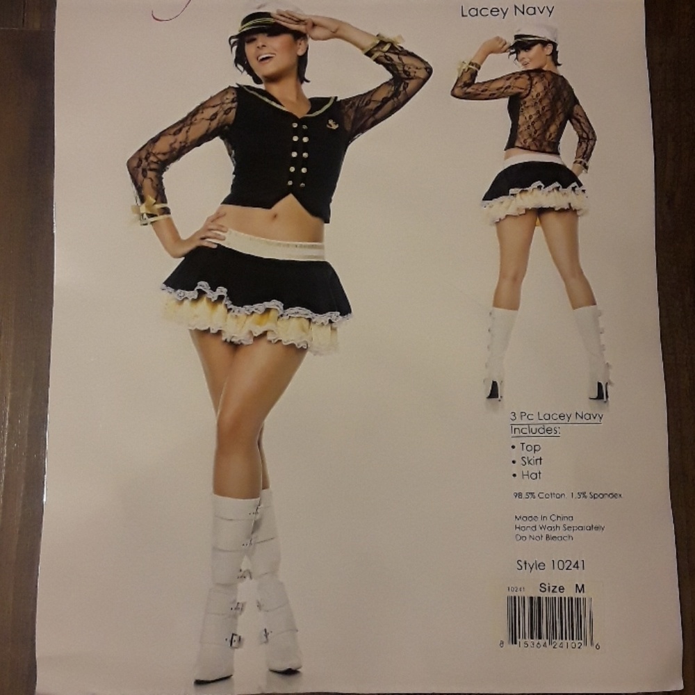 LACY NAVY COSTUME NWT (SEE***) *350